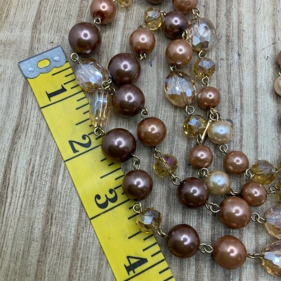 Kenneth Cole Long Single Strand Beaded AB Necklace - Picture 7 of 7